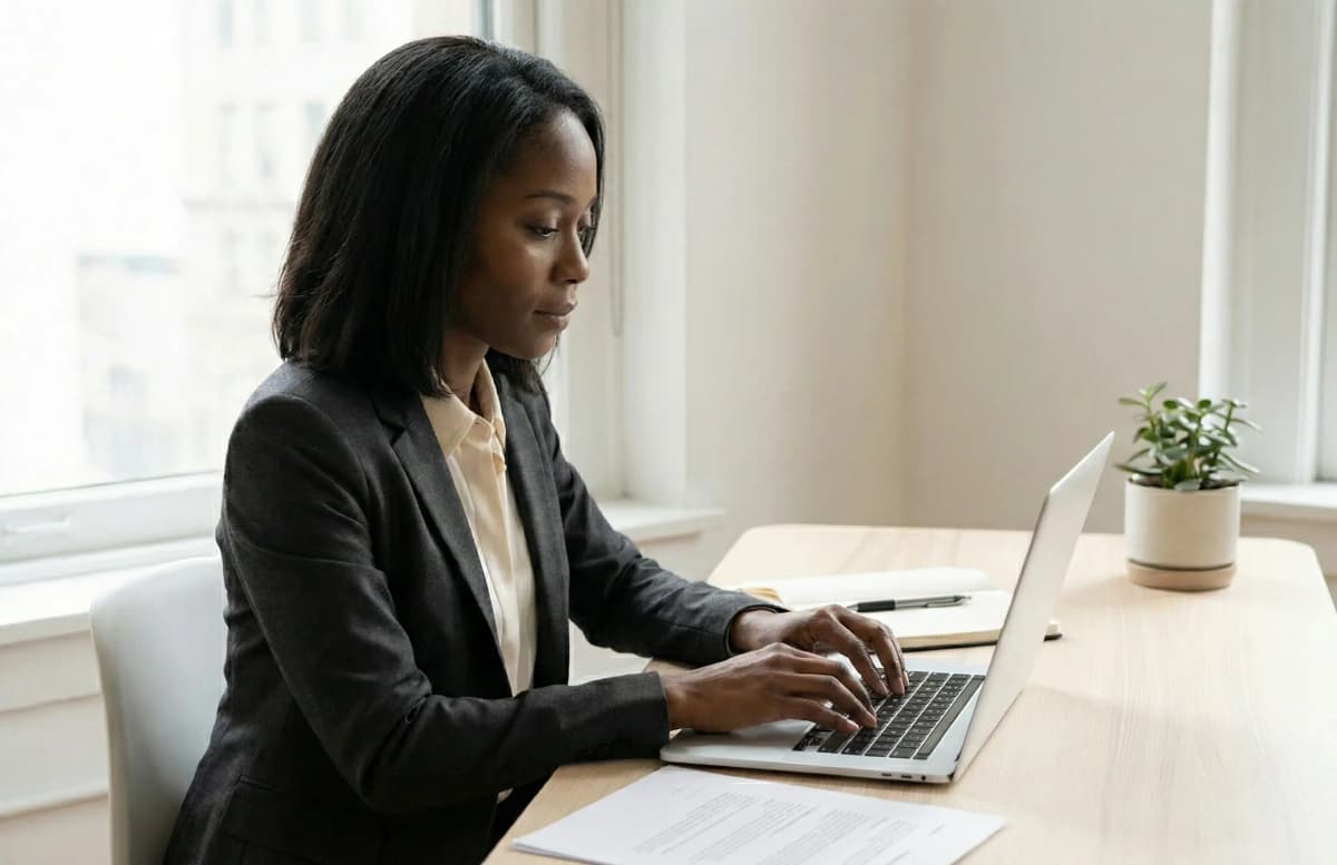 Professionals analyzing NIW visa requirements on dashboard